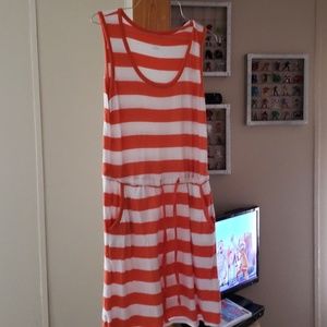 Drawstring dress with pockets